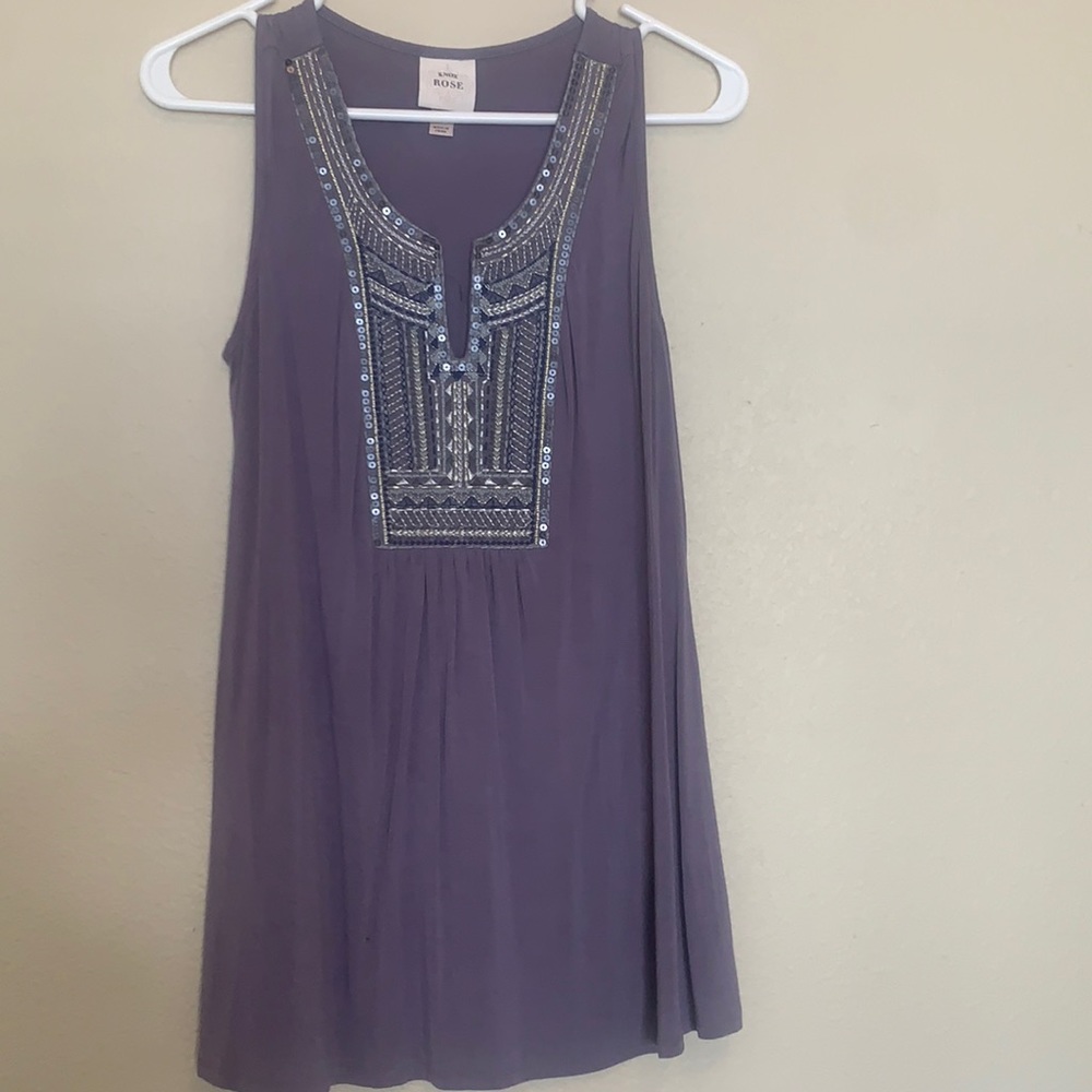 Knox Rose purple tank top size S